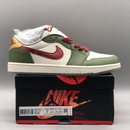 Air Jordan 1 Low Year of the Dragon Limited White Green Red