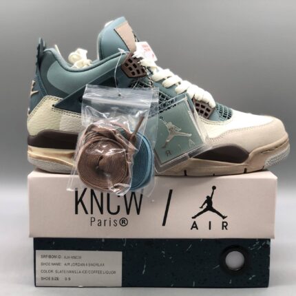 AIR JORDAN 4 SNORLAX teal blue