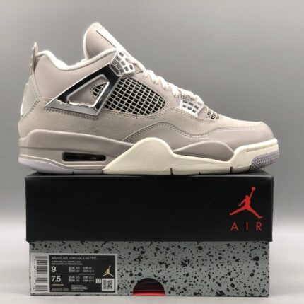 Air Jordan 4 WMNS "Frozen Moments" electroplated silver