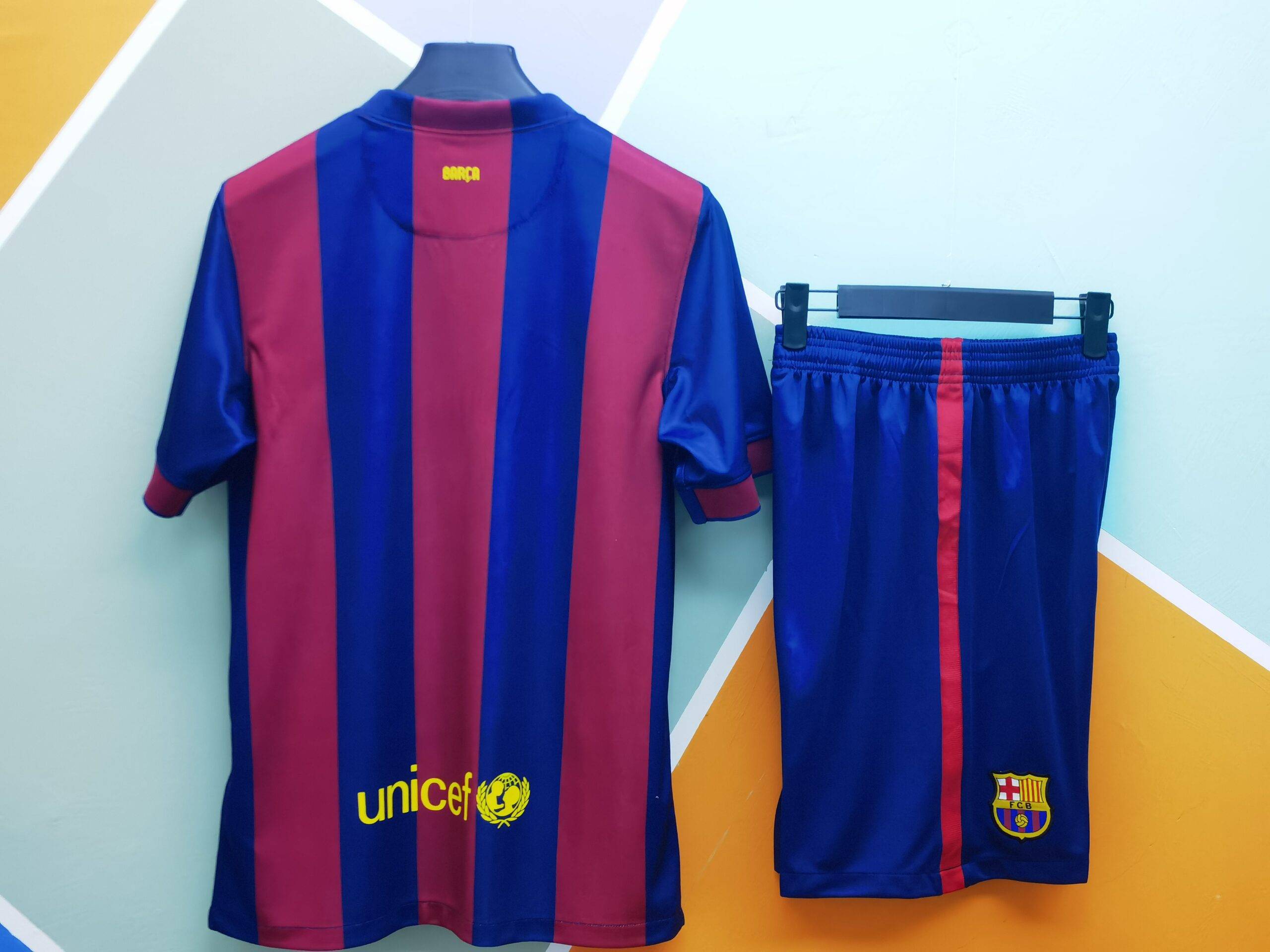 Retro Barcelona Home 2014/2015 +suit - Image 3