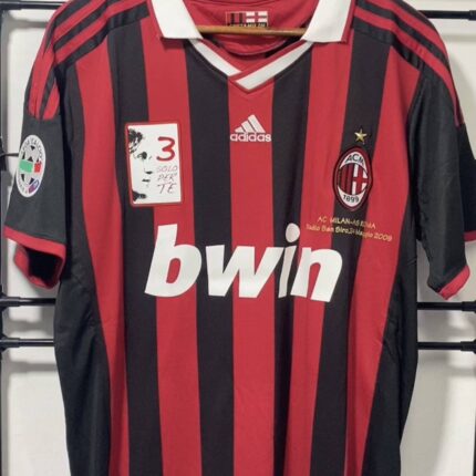 Milan home jersey 09-10 Maldini 3 bids farewell to captain《Contains name patch》