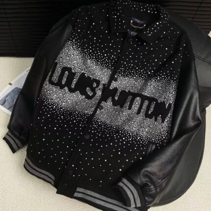 LOUIS VUITTON Louis Vuitton hot brick patch embroidery craft baseball jacket