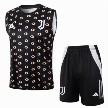 JUVENTUS 2024 2025 BLACK SHORT TANK TOP