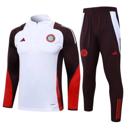 BAYERN MUNICH TRAINING TRACKSUIT2024 2025 WHITE
