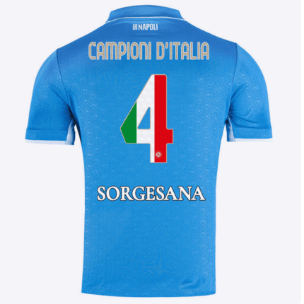 Napoli Campioni d'Italia Home Match Shirt 2024/2025