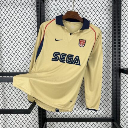 Arsenal 2001/02 Away Long Sleeves Retro Jersey