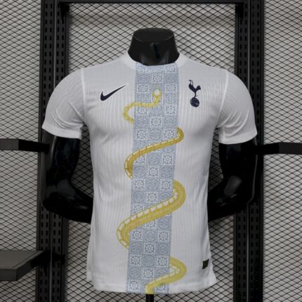 Tottenham Hotspur 2025/26 White Gold Snake Edition Jersey Player Version