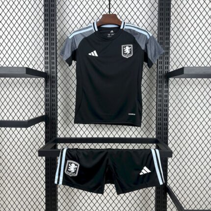 Aston Villa 2025/26 Away Kids Kit