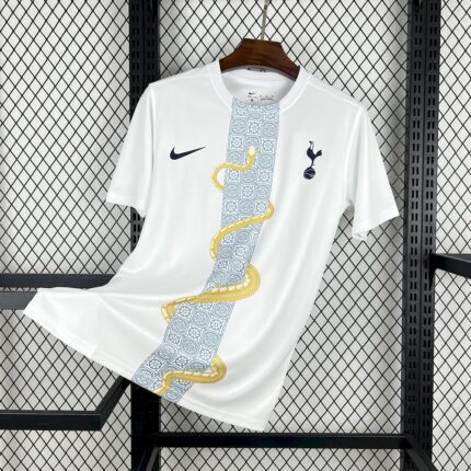 Tottenham Hotspur 2025/26 White Gold Snake Edition Jersey