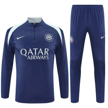 25-26 Inter Milan Navy&Grey Training Kits Long Football Tracksuits
