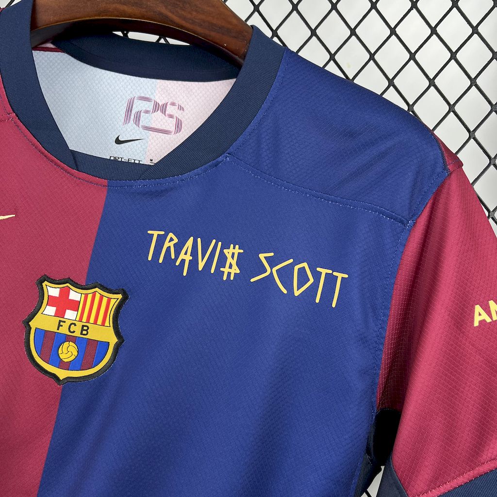 Barcelona 2024/25 Home Travis Scott Special Jersey - Image 3