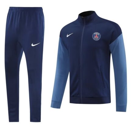 25-26 PSG Navy&Blue Tracksuits White Long Jacket Suits