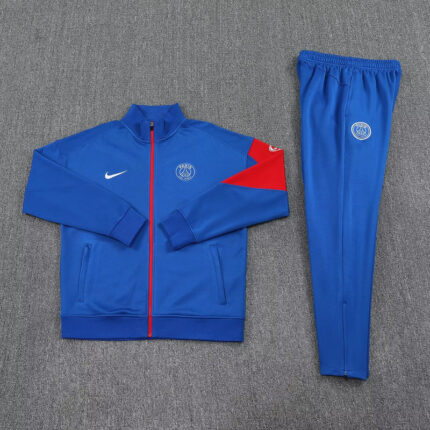 25-26 PSG Blue Football Tracksuits Long Jacket Suits